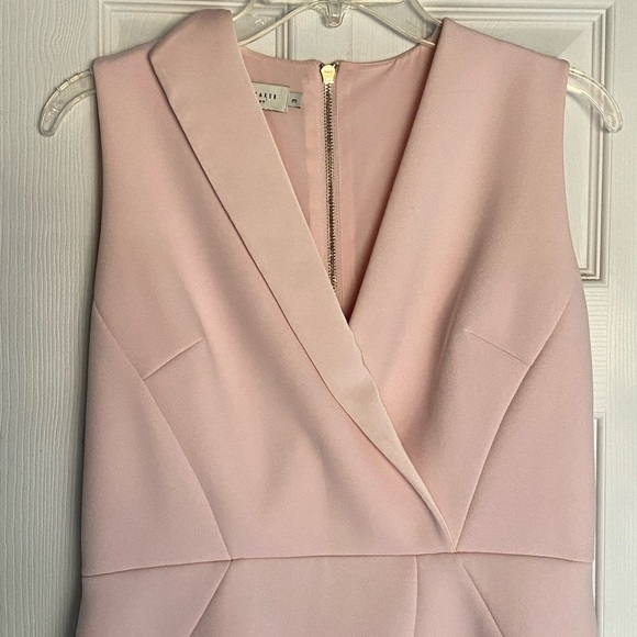 NWOT Ted Baker Heavy Crepe Pink Stretch Dress 3 (8/10) Tilola Sleeveless - Picture 3 of 14